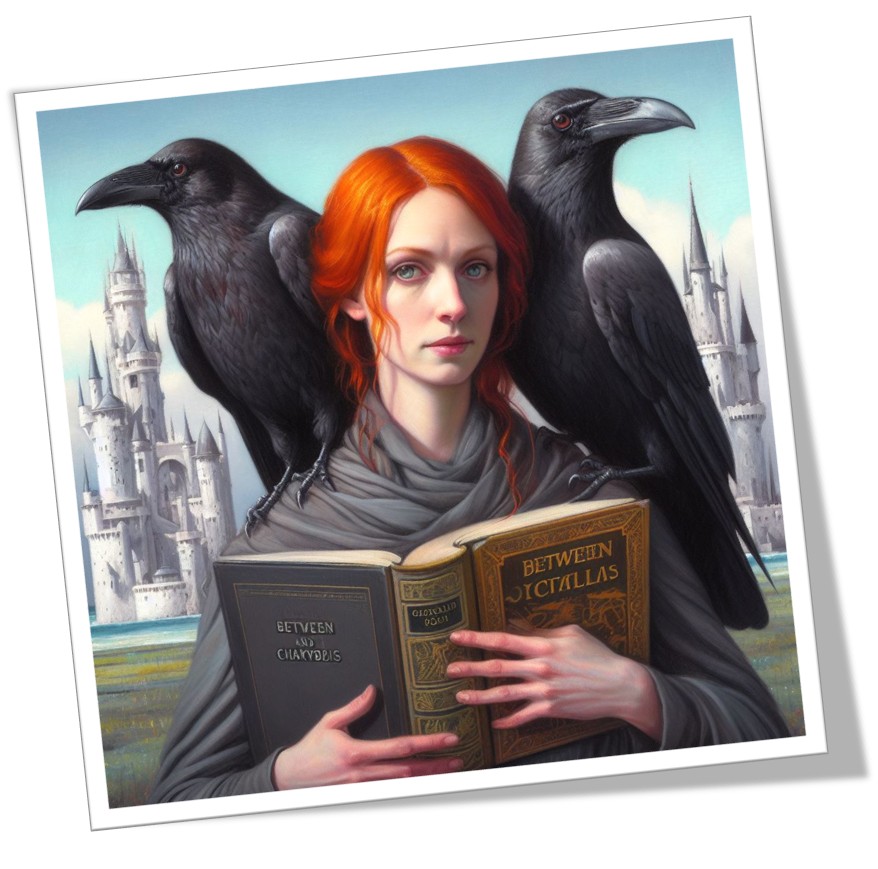 Crows on Womans Shoulders Front